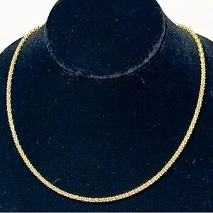 Lovely Gold over .925 Sterling Silver Bubble Bead Necklace - 17”